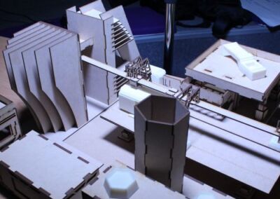 Sci-Fi City laser cut & 3d printed model