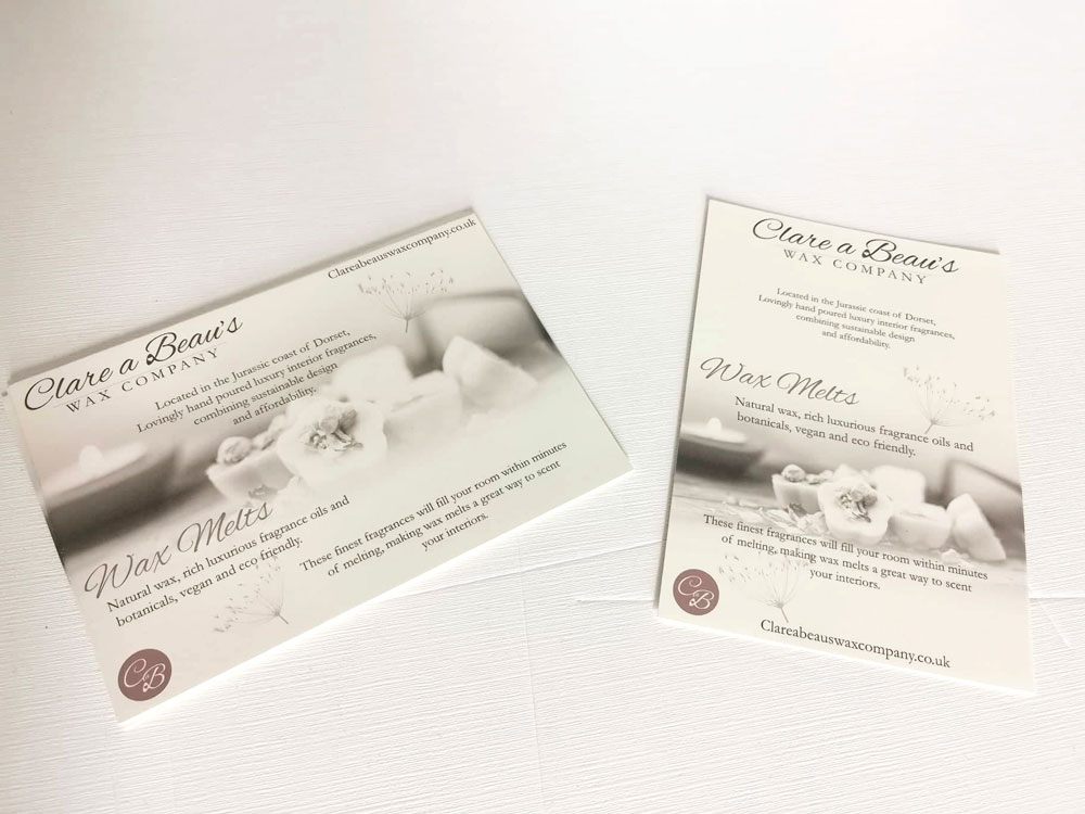 Clare-a-beaus-promo-strut-card Clare a Beau's