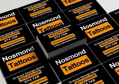Nosmond Tattoos Business Cards