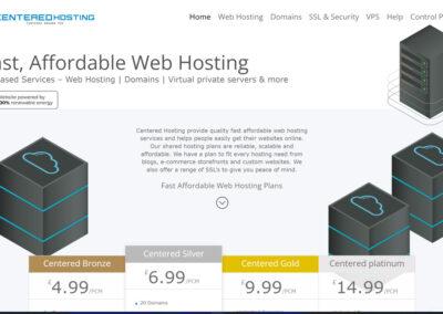 Centered Hosting Website